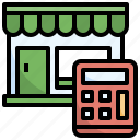 shopping, calculator, cost, finances, shop