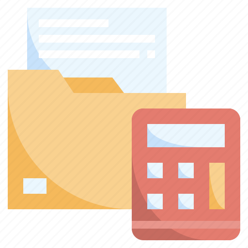 File, accounting, folder, calculator icon - Download on Iconfinder