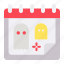halloween, schedule, calendar, date, event, scary 