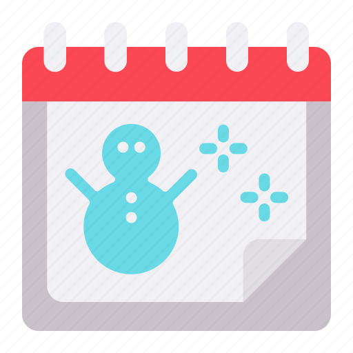 Snowman, schedule, calendar, date, event icon - Download on Iconfinder