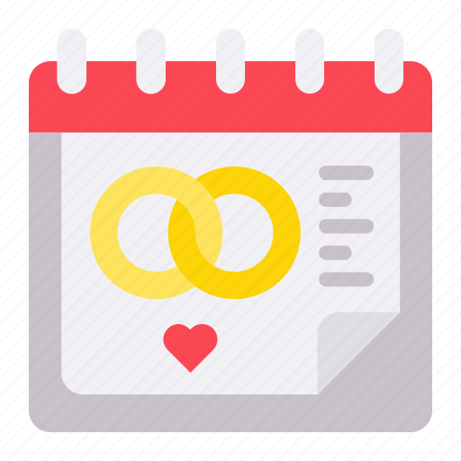 Wedding, day, schedule, calendar, date, event, valentine icon - Download on Iconfinder