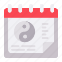 yin, yang, schedule, calendar, date, event