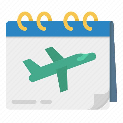 Airplane, flight, travel, calendar, plane icon - Download on Iconfinder