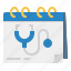 medical, healthcare, calendar, appointment, date 