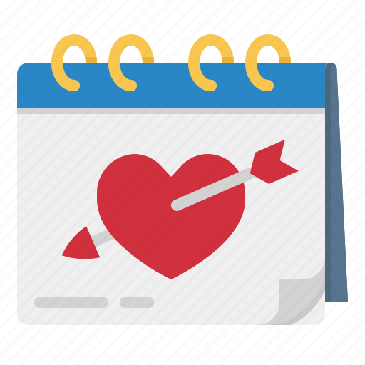 Valentine, romantic, love, calendar, date icon - Download on Iconfinder