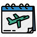 airplane, flight, travel, calendar, plane