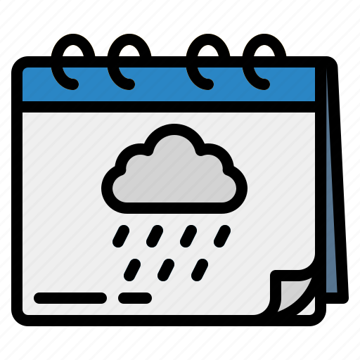 Raining, cloud, weather, calendar, forecast icon - Download on Iconfinder