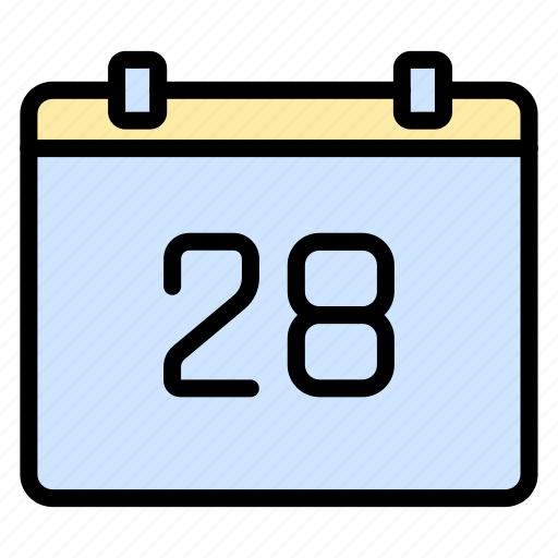 Calendar, date, month, event, schedule, 28th, appointment icon - Download on Iconfinder