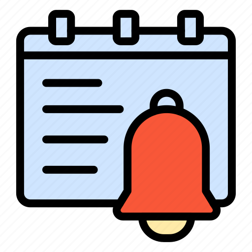 Calendar, date, month, event, schedule, notification, bell icon - Download on Iconfinder