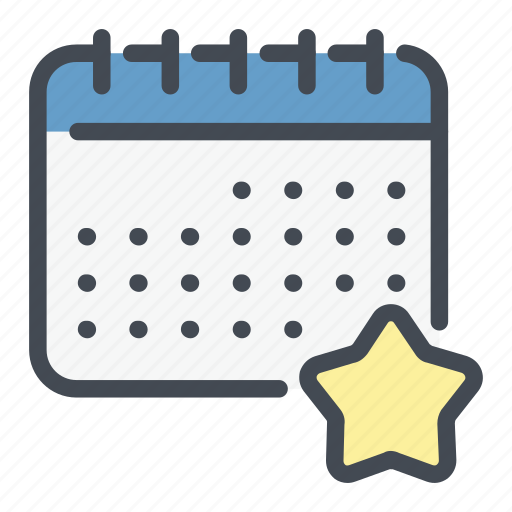 Best, calendar, date, favourite, planner, star icon - Download on Iconfinder