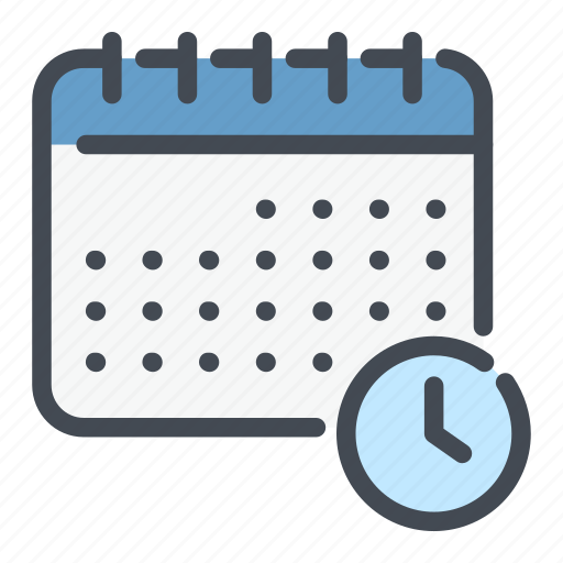 Calendar, clock, date, planner, time, timer icon - Download on Iconfinder