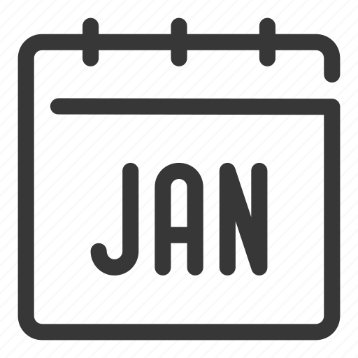 Calendar, date, month, january, jan icon - Download on Iconfinder