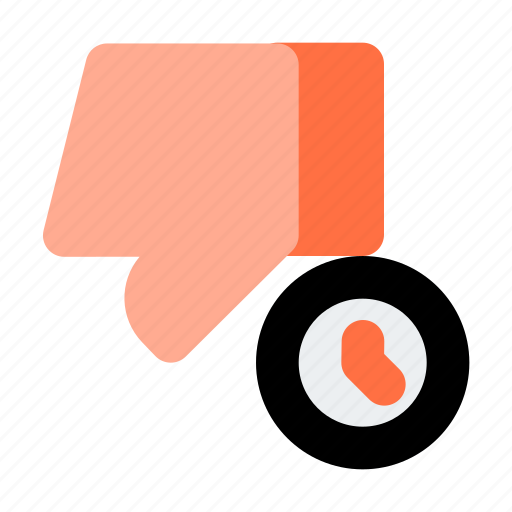 Bad, time, thumb down, dislike icon - Download on Iconfinder