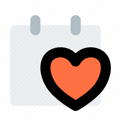 Valentine, calendar, plan, date, love icon - Download on Iconfinder