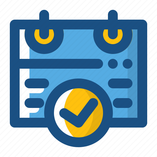 Calendar, date, verified icon - Download on Iconfinder