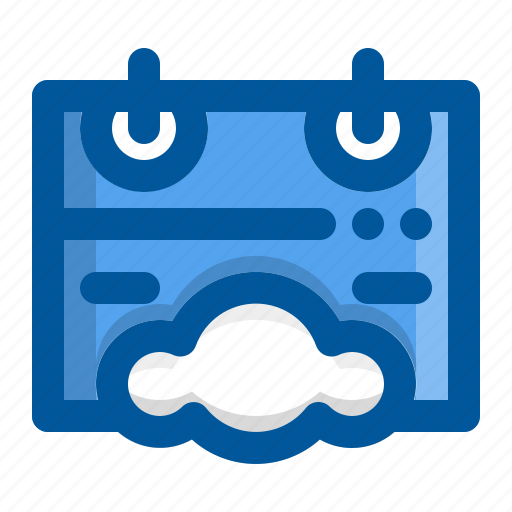 Cloud, schedule, season, teamwork, weather icon - Download on Iconfinder