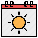 calendar symbol, daily calendar, summer, summertime, time and date., vacations holidays, weekend