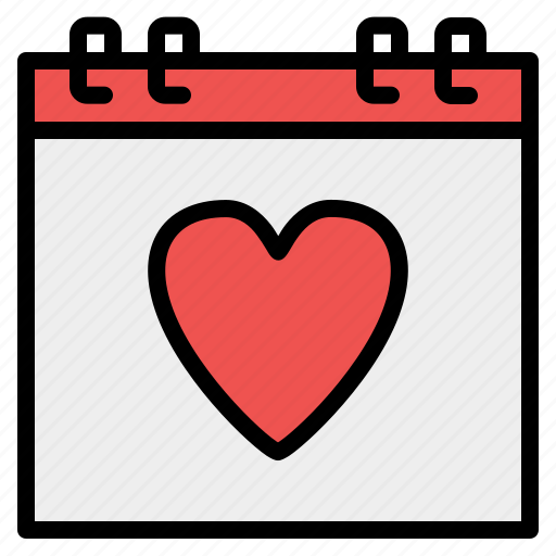 Calendar, calendars, love and romance, relationship, schedule, valentine day, wedding icon - Download on Iconfinder