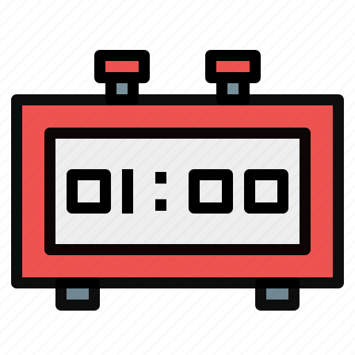 Alarm, alarm clock, digital, digital alarm clock, digital clock, electronics, time and date icon - Download on Iconfinder