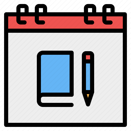 Book, calendar, education, study, time and date, time to study, timetable icon - Download on Iconfinder