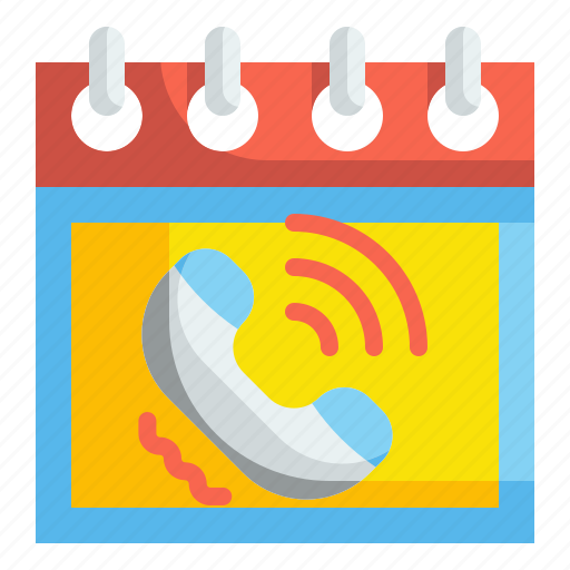 Call, schedule, appointment, calendar, phone, organization, timetable icon - Download on Iconfinder