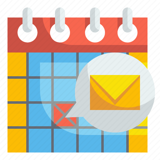 Schedule, calendar, organization, letter, envelope, message, mail icon - Download on Iconfinder