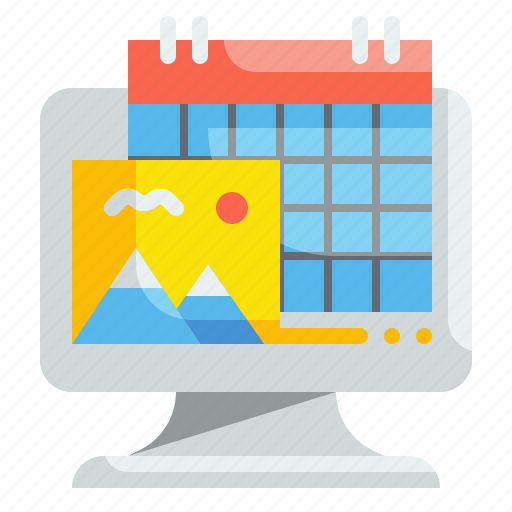 Schedule, calendar, date, landscape, image, picture, timetable icon - Download on Iconfinder