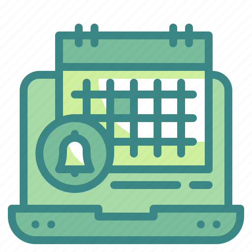 Computer, alert, laptop, bell, date, schedule, calendar icon - Download on Iconfinder