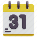 calendar, day, time, date, event, schedule, 3d