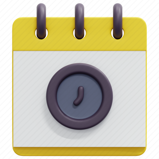 Calendar, clock, schedule, date, time, management, 3d icon - Download on Iconfinder