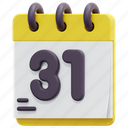 calendar, day, time, date, schedule, event, 3d