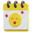 calendar, happy, smile, time, date, smileys, day, face, 3d 