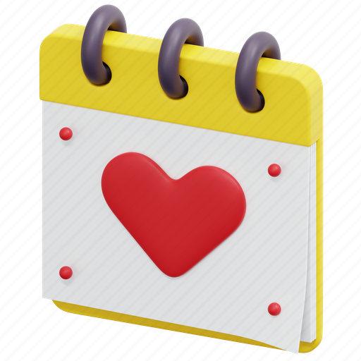 Calendar, valentine, time, date, love, romantic, day icon - Download on Iconfinder