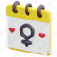 calendar, time, date, women, feminism, female, venus, day, 3d 
