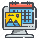 picture, timetable, date, image, calendar, landscape, schedule