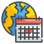 world, earth, date, event, calendar, schedule, global 