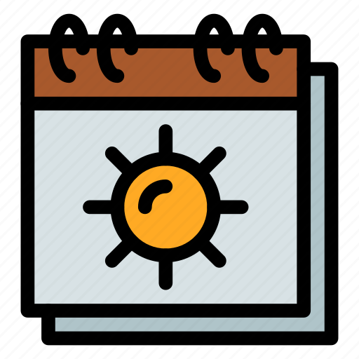 Sun, sunny, weather icon