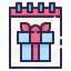 birthday, box, calendar, christmas, gift 