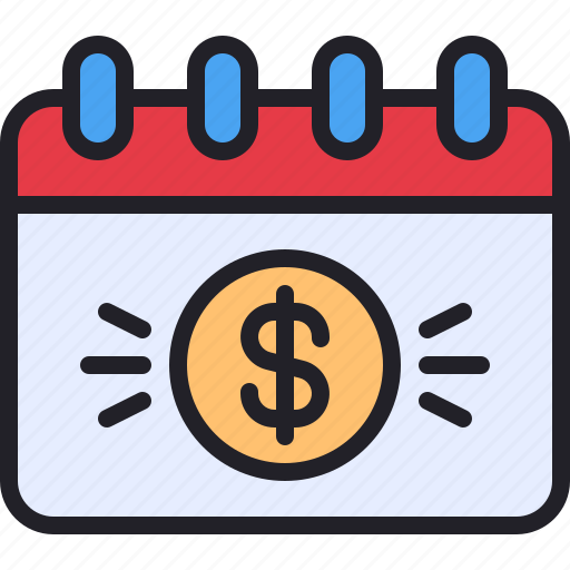 Schedule, money, date, earning, calendar icon - Download on Iconfinder