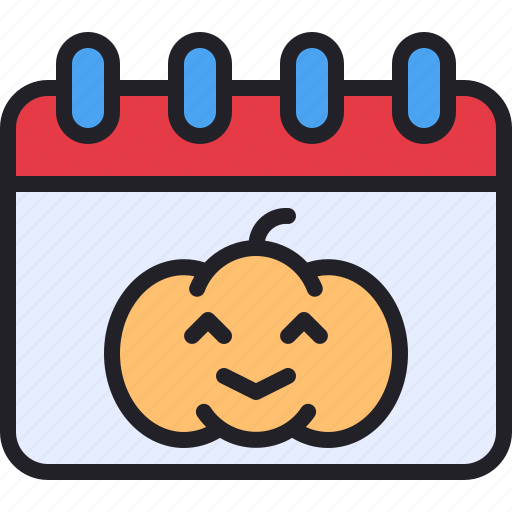Pumpkin, halloween, date, schedule, calendar icon - Download on Iconfinder