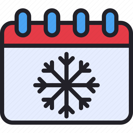 Winter, snowflake, date, schedule, calendar icon - Download on Iconfinder