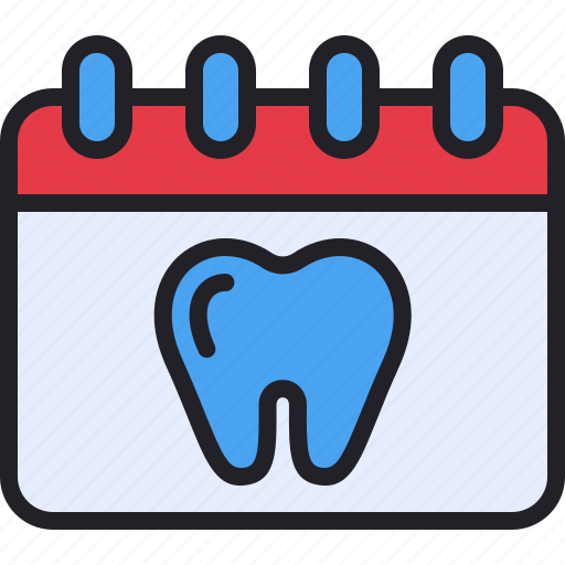 Tooth, dental, dentish, schedule, calendar icon - Download on Iconfinder