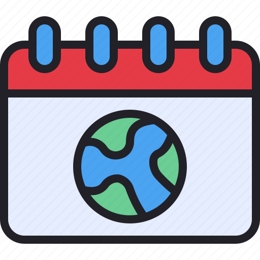 Globe, earth, schedule, day, calendar icon - Download on Iconfinder