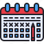 pencil, calendar, date, schedule, appointment 