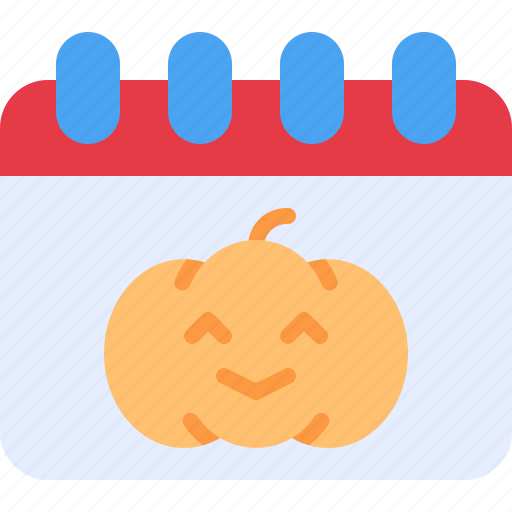 Schedule, calendar, date, halloween, pumpkin icon - Download on Iconfinder