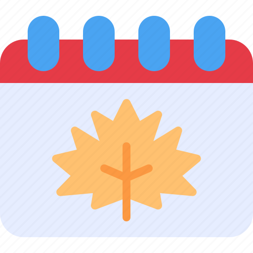 Date, calendar, autumn, schedule, leaf icon - Download on Iconfinder