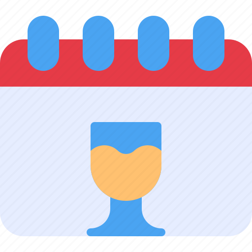 Schedule, calendar, drink, date, party icon - Download on Iconfinder