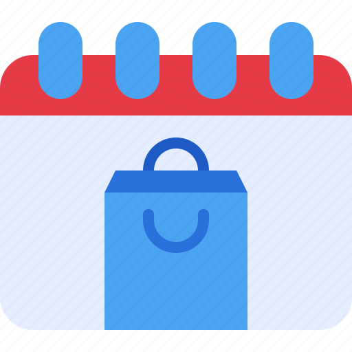 Schedule, calendar, date, bag, shopping icon - Download on Iconfinder