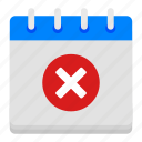 calendar, appointment, planner, reminder, event, cancel, cancel appointment