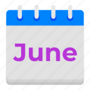 calendar, appointment, schedule, planner, month, event, june